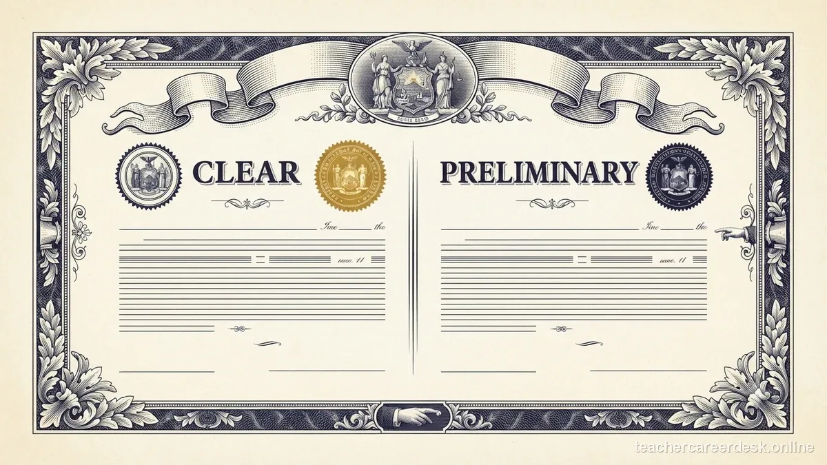 Engraved certificate-style illustration for “California Teacher Credential Renewal: A Practical Check-before-You-Apply Guide” — Teacher Career Desk