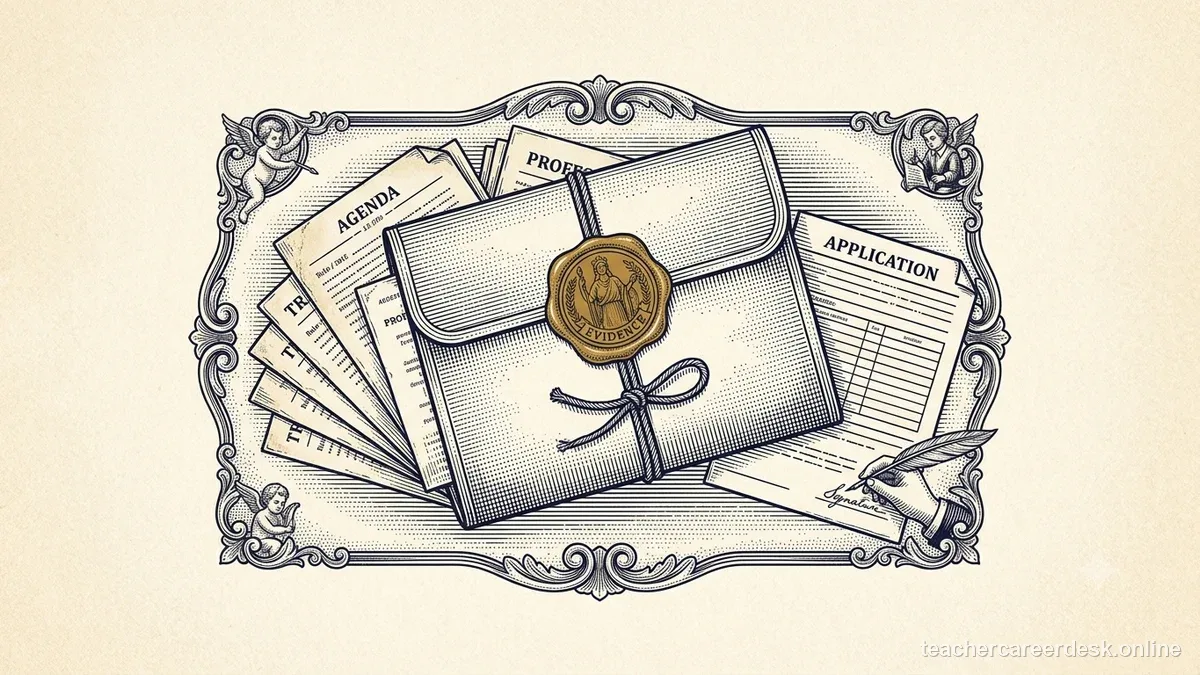 Engraved certificate-style illustration for “Colorado Professional Teacher License Renewal: PD Evidence and Application Prep” — Teacher Career Desk